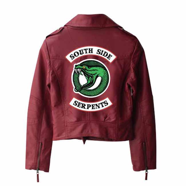 Cosplay Costume Jacket South Side Serpents Riverdale Veste en cuir