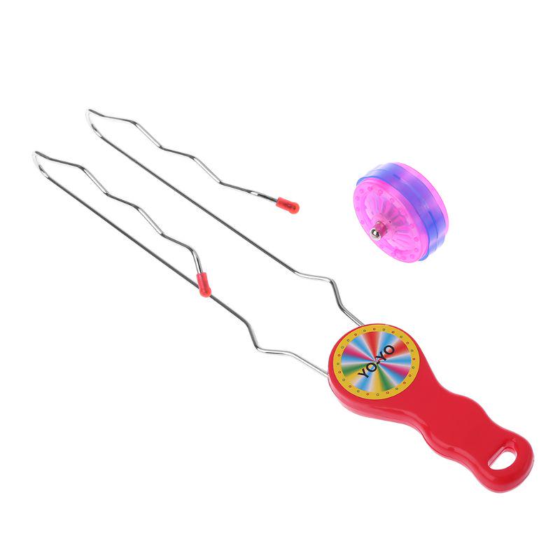 Buy LED YOYO Ball Colorful Flashing Magic Rail Rolling Flywheel Toy