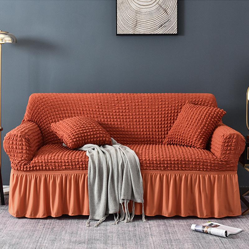 Buy Luxury Jacquard Sofa Cover with Skirt European Sectional Couch Sofa