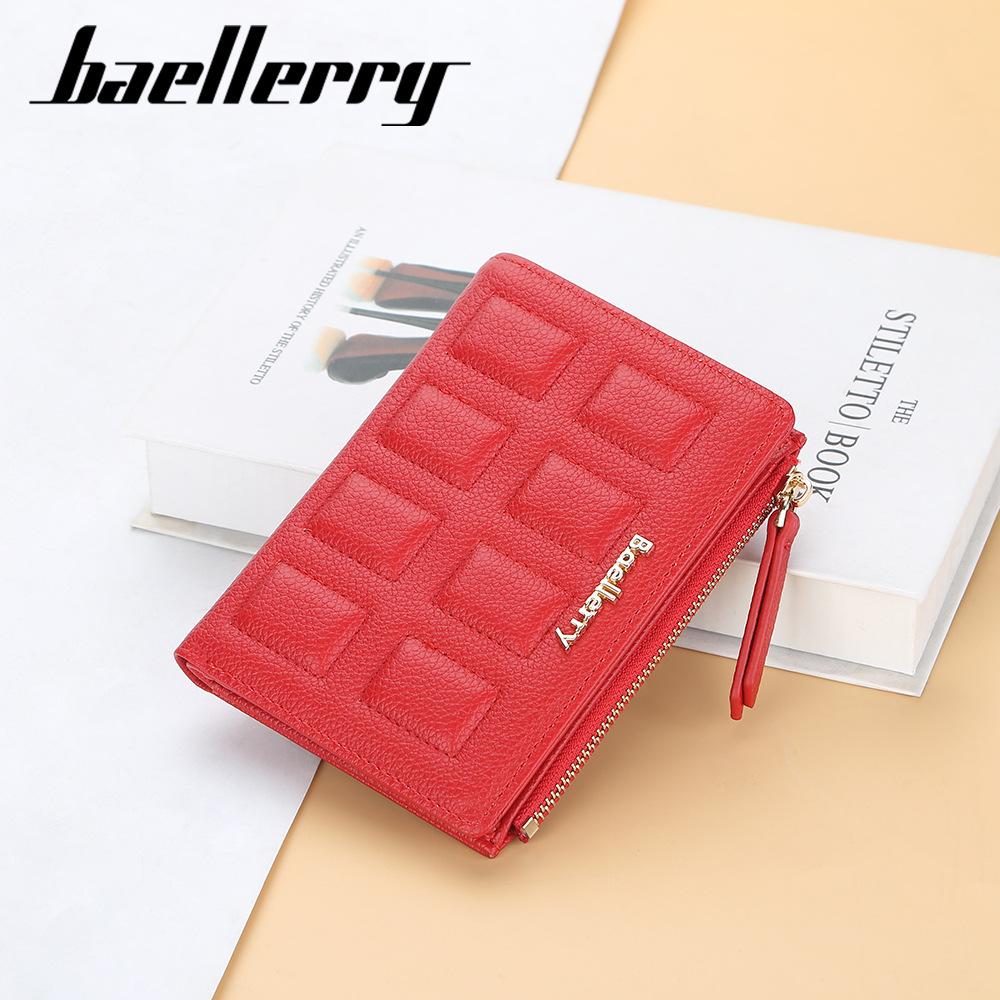 Satın alın Baellerry Pu Leather Women Short Wallet Zipper Coin Purse