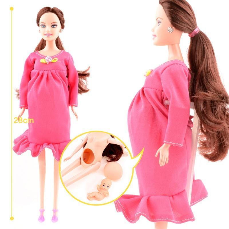 Pädagogische Real schwanger Puppe Anzüge Mom Puppe haben ein Baby In