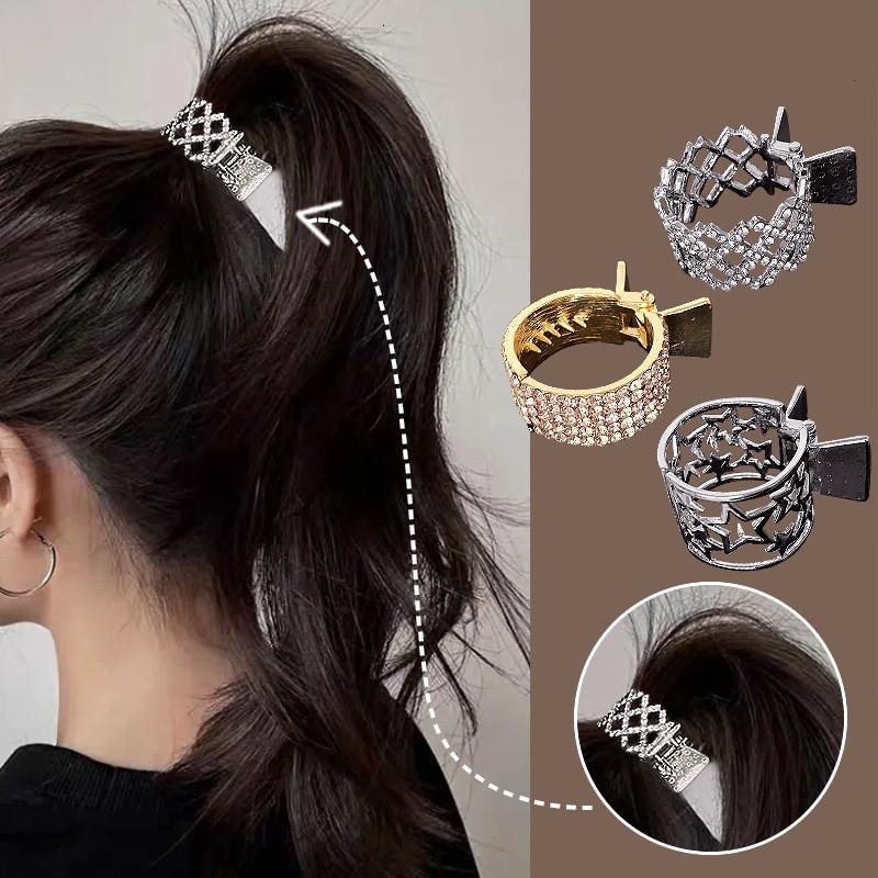 Cheap Hair Clips Simple Hairpin for Womens Fashion Elastic Fashion Gold