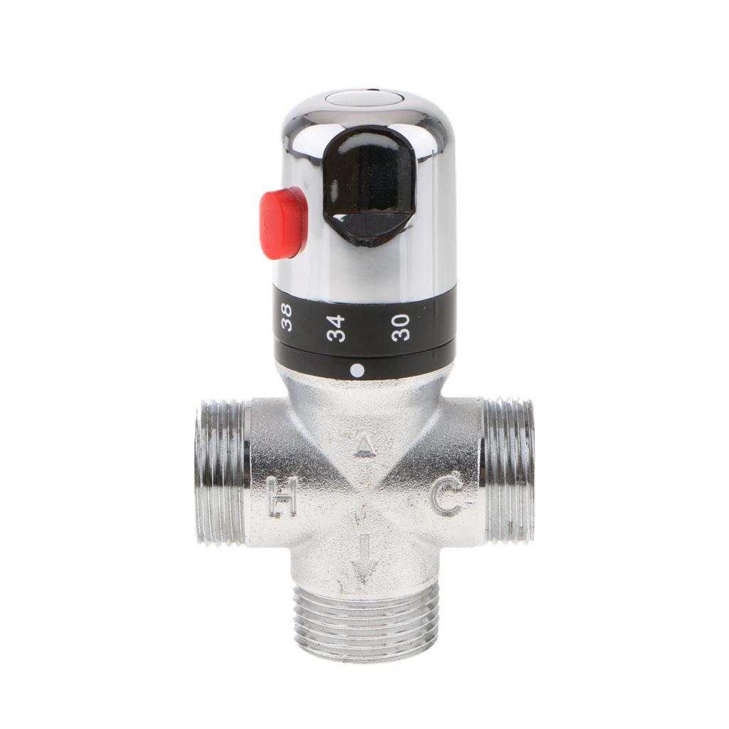3Way Solar Thermostatic Mixing Valve Water Heater Control Mixer 4 DN25buy at a low prices on