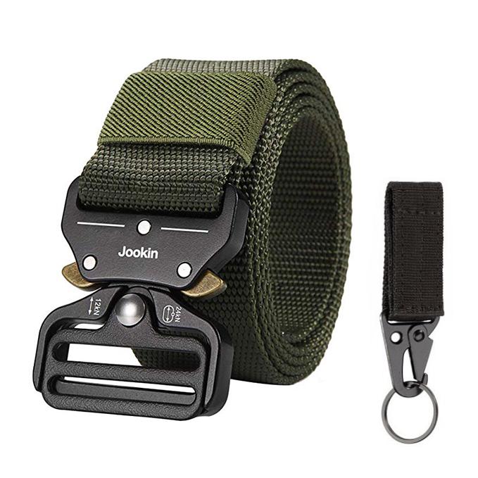 Buy Men's Tactical Belt Heavy Duty bing Belt Adjustable Military Style Nylon Belts with Metal
