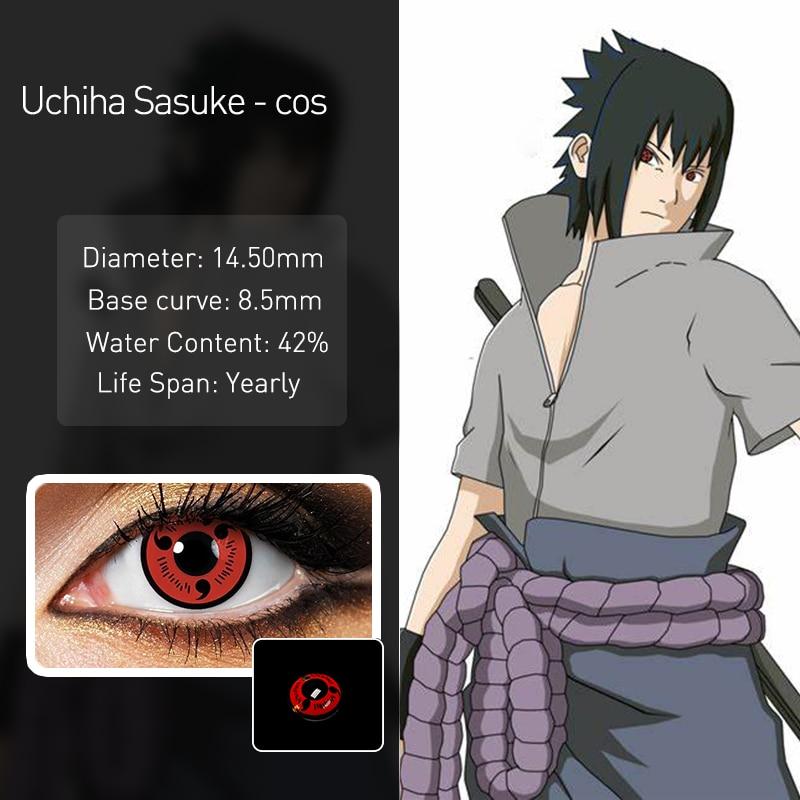Cheap Eye Contact Lens for Cosplay Kakashi Three magatama Anime Eyes
