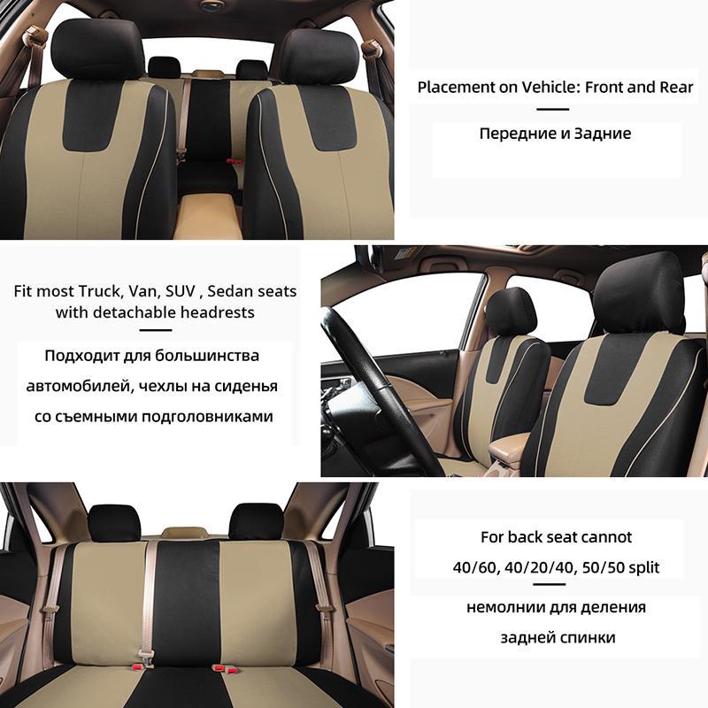 Buy Car seat cover beige full set at affordable prices — free shipping, real reviews with photos