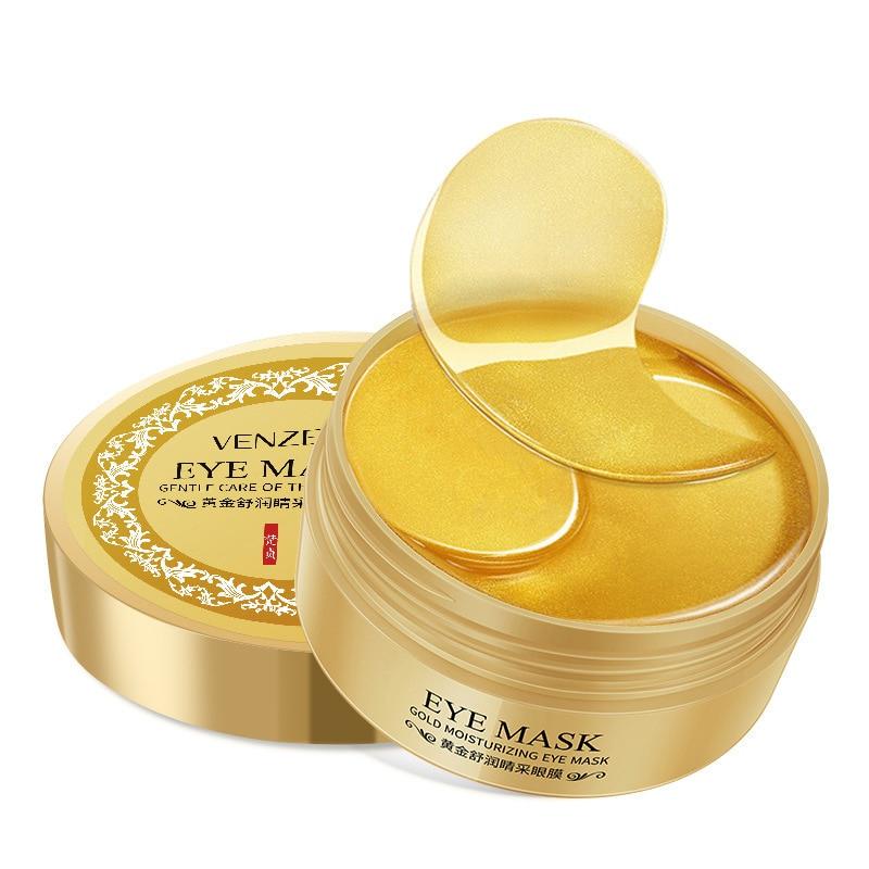 Buy Natural 60PCS 24K Gold Collagen Eye Mask Gel Patches for Eyes Care