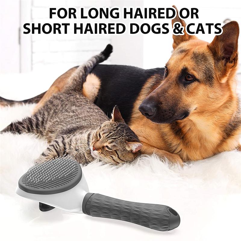 Cheap Pet Dog Hair Brush Cat Comb Grooming And Care Cat Brush Stainless