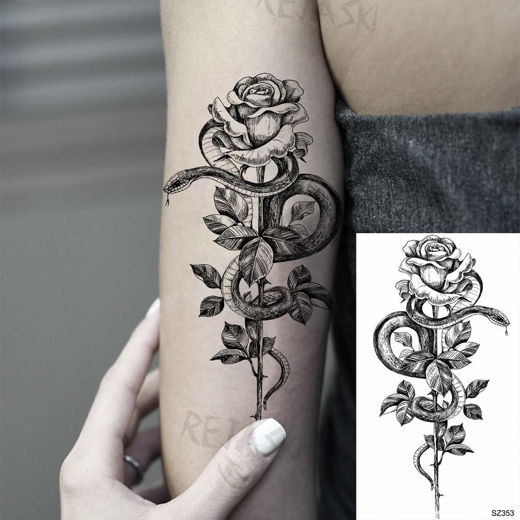 Little Black Rose Füße Temporäre Tattoos Für Frauen Erwachsene Blumenstrauß Mandala Anhänger Realistische Fake Tattoo Körperkunst Dekoration Tatoo Günstig Kaufen — Preis, Kostenlose Lieferung, Echte Bewertungen Mit Fotos — Joom