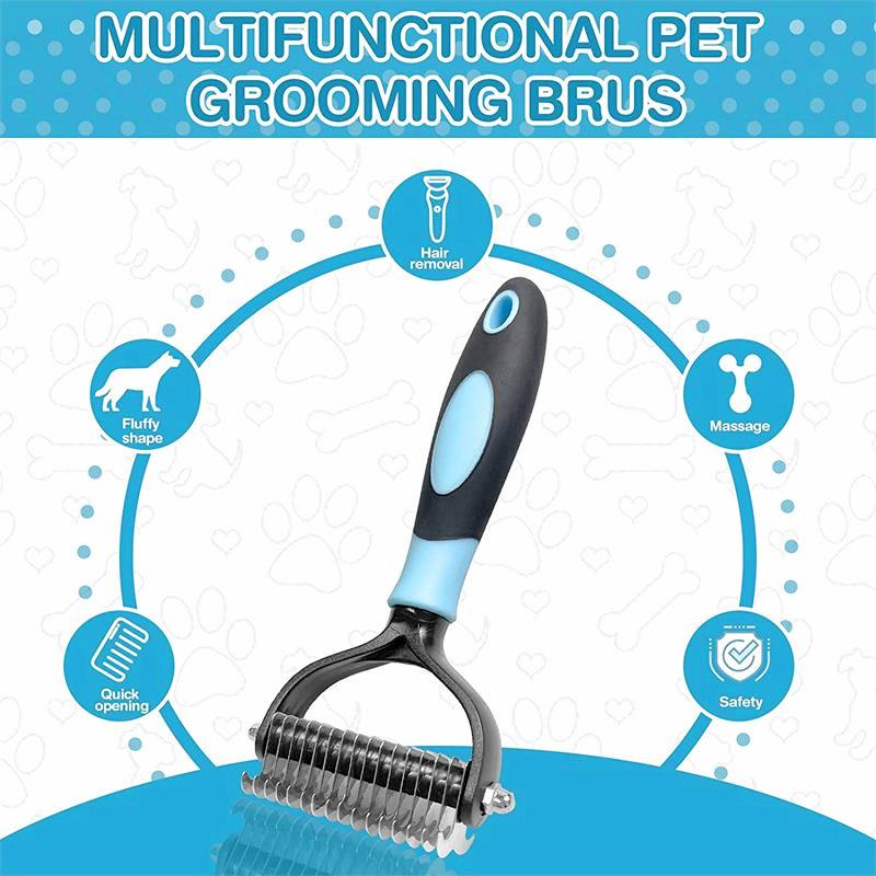 Cheap For Long Hair Pet Dog Comb Hair Removal Comb Pet Deshedding Brush Professional Removal