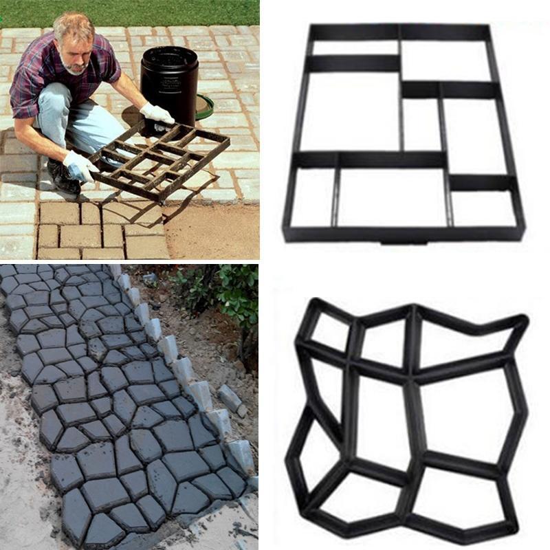 Buy 1Pc 8/9 Grids Pathmate Stone Mold Paving Concrete Stepping Stone