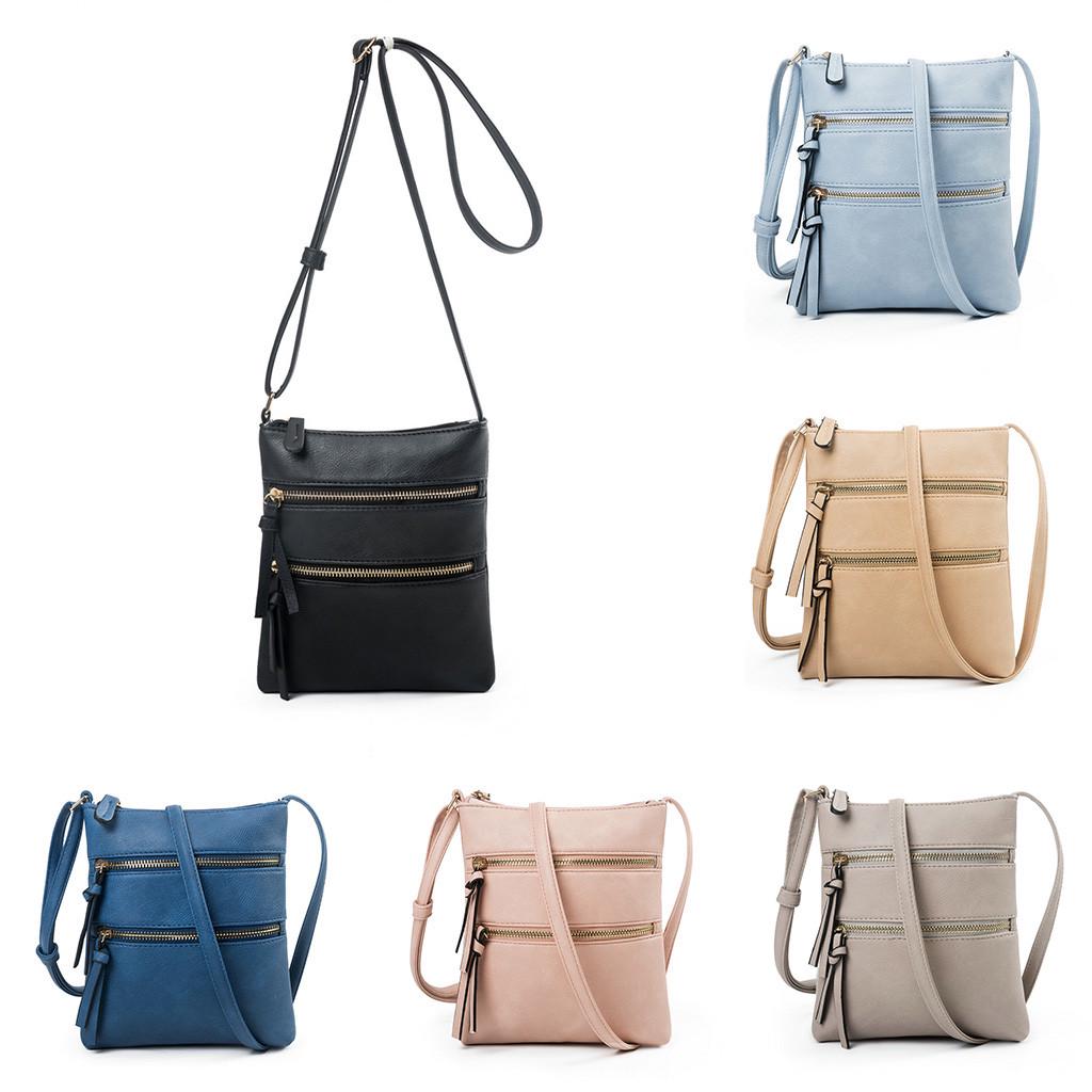 Buy [BUR] Women New Functional Multi Pocket Crossbody Bag Messenger