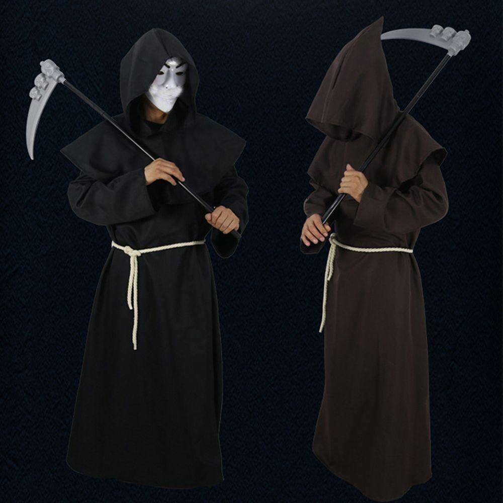 Buy Costume Priest Robes Witch Wizard Cloak Death Ghost Cosplay