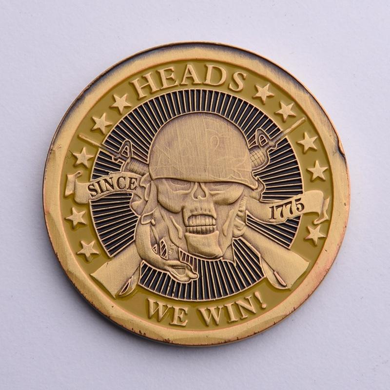 Buy Heads We Win Tails You Lose Skull Plated Commemorative Challenge
