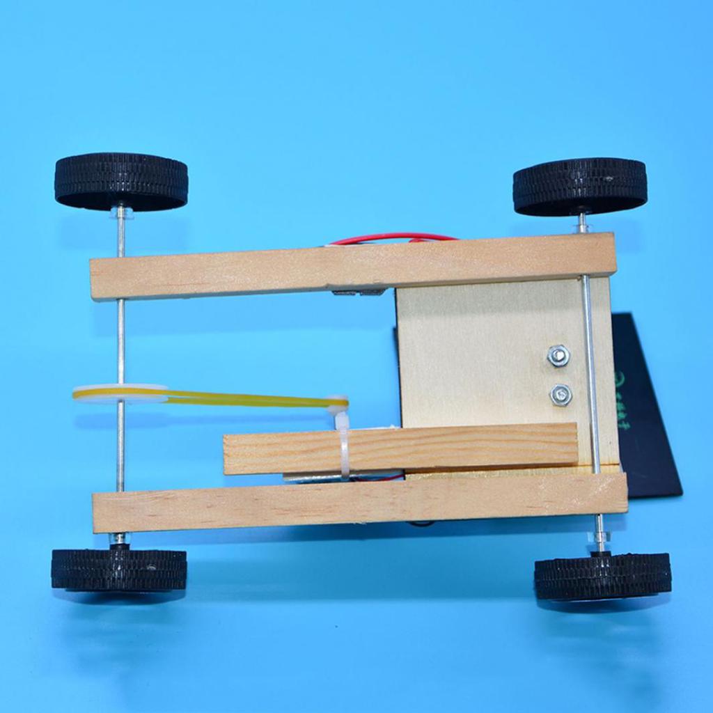 Buy Solar Power Wooden Pulley Car Toy Science Project Experiment