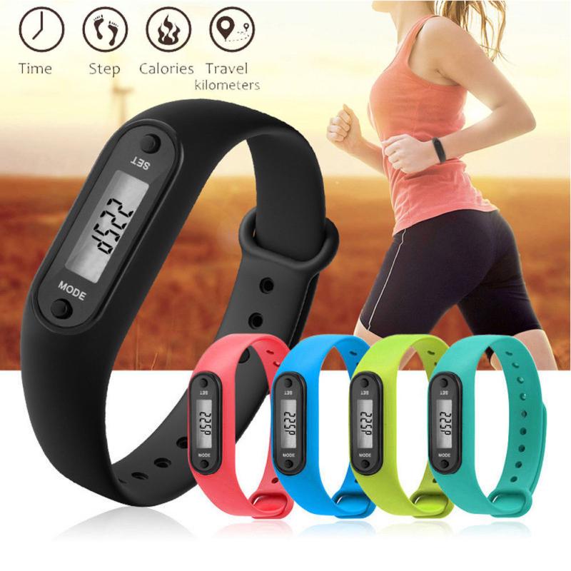 Buy Stylish Colorful Run Step Walk Watch Waterproof Pedometer Bracelet Replacement WristBand