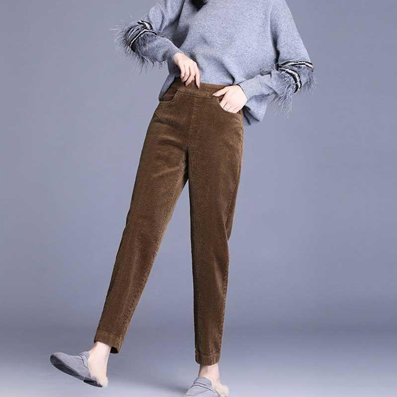 Buy Women Lambs Wool Pant Winter Thick Warm Cashmere Pants Corduroy