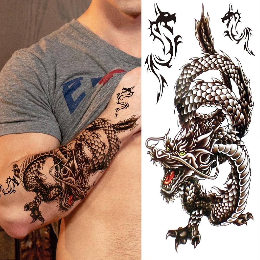 Koupit 3d Fake Bald Eagle Realistic Temporary Tattoos For Men Boy Kids Old Wolf Dragon Cat Mermaid Tattoo Stickers Flower Tatoos Arm Za Dobrou Cenu Doprava Zdarma Skutecne Recenze S Fotkami