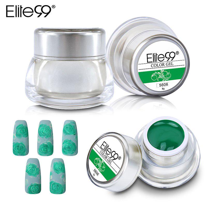 Elite99 12 Colors Acrylic Paint Gel 3D Nail Art Paint Color Gel Draw
