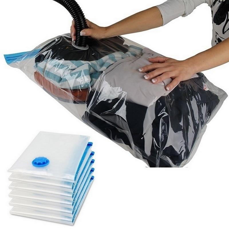 Buy 1PC Home Vacuum Bag for Clothes Quilt Transparent Storage Bag