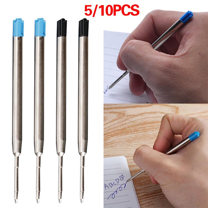 Cheap 5/10Pcs Ballpoint Ink Refills Metal Pen Refill Parker Pen Roller