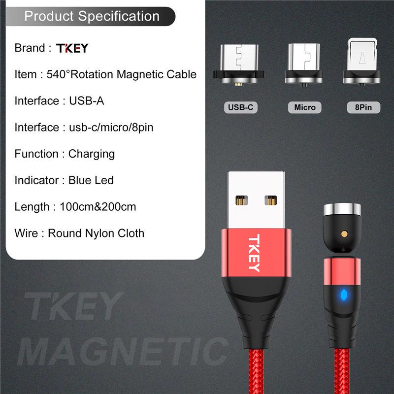 Buy 540 Magnetic Cable Micro Usb Type C Fast Charging Phone Magnet Charger For Iphone 11 Pro X Max 6 7 8 Plus Samsung Xiaomi At Affordable Prices Free Shipping Real Reviews With Photos Joom