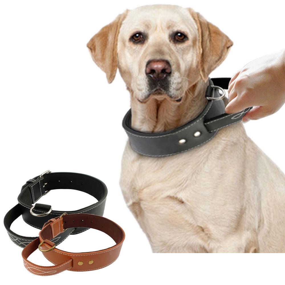 Obedience Dog Leash Pet Traction Rope Faux Leather Lead