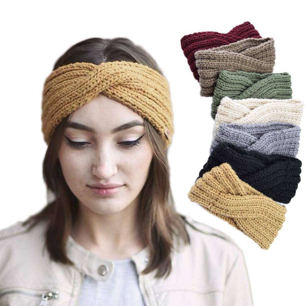 Buy Women Hair Bands Knitted Fashion Accessorie Headband Soft Elastic