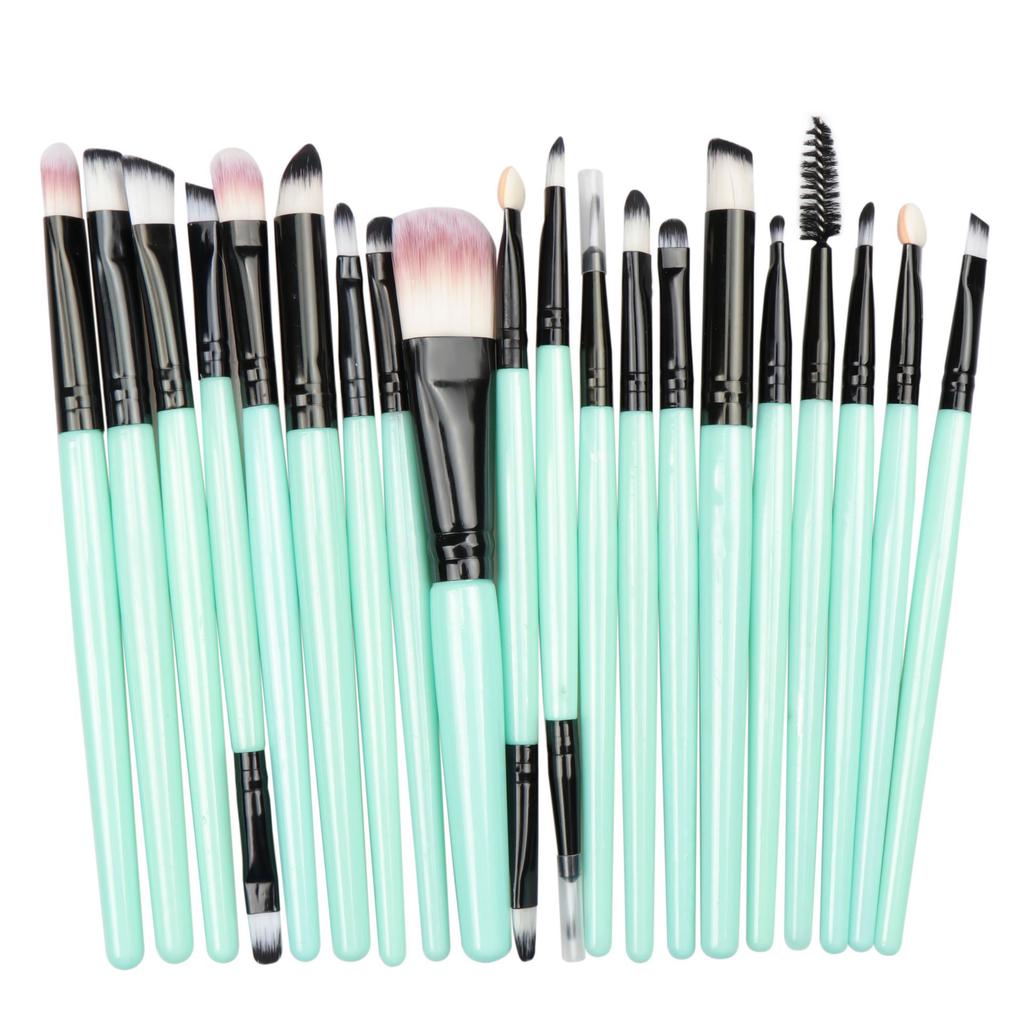 Buy 20Pcs Profesional Makeup Brush Set Synthetic Foundation Powder Blush Eyeliner Brushes Etc