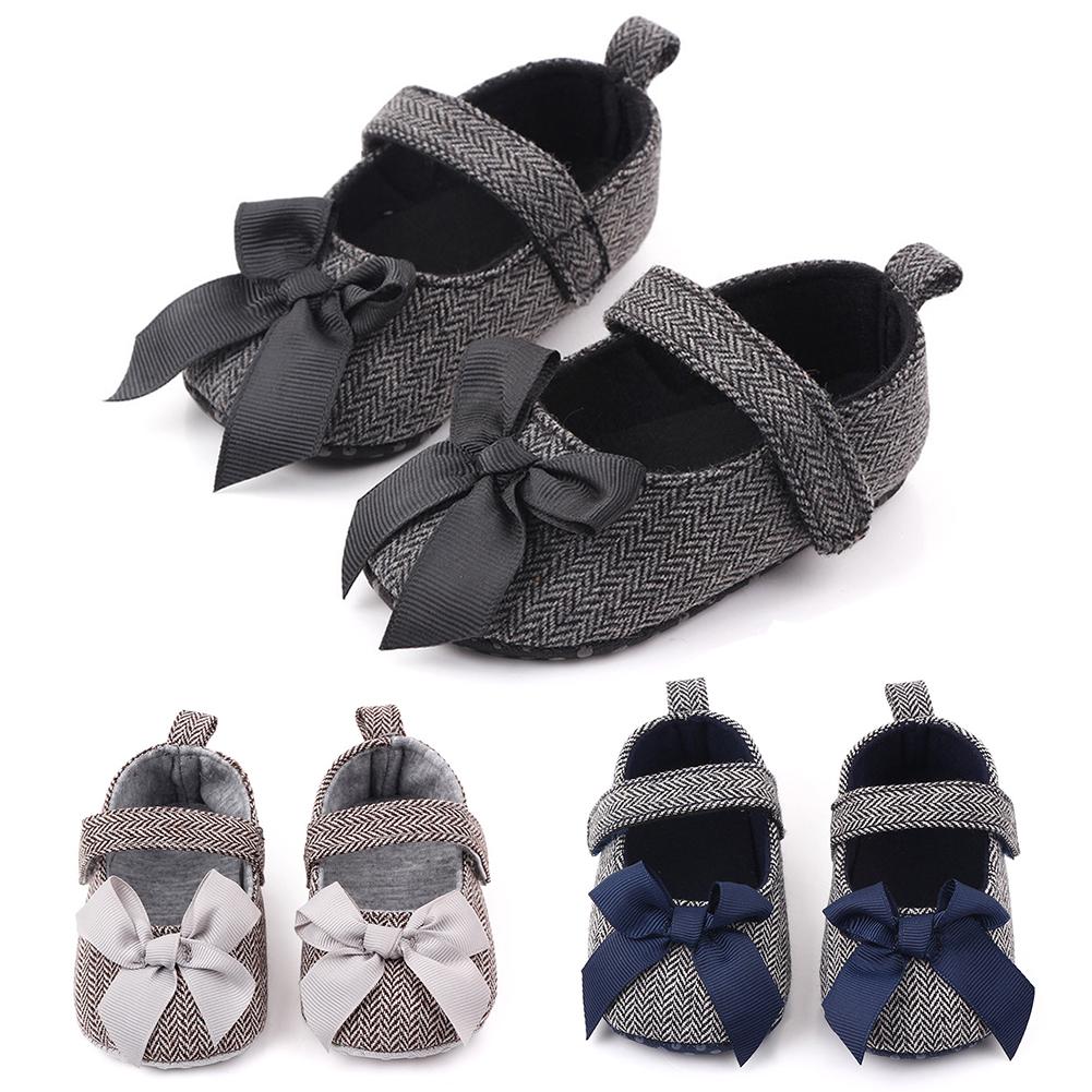 Buy Fashion Shoe Cotton Cloth Bowknot Breathable Girls Baby Prewalker