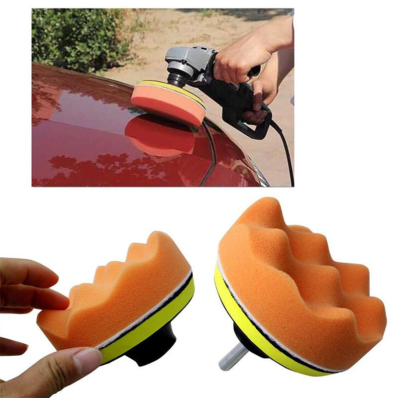 Buy 4 Inch Gross Polishing Buffing Pad Kit Tool with Drill Adapter Car