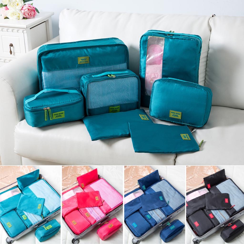Buy 7PCS Large Travel Clothes Storage Bags Luggage Organizer Pouch Packing Cube at affordable