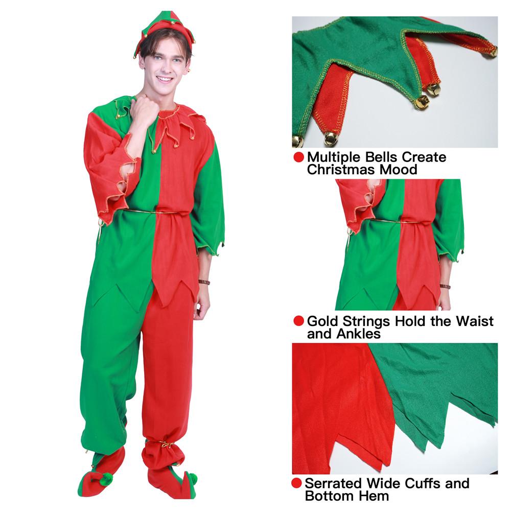 Buy Unisex Adults’ Christmas Costumes Santa Elf Costume Women Elf