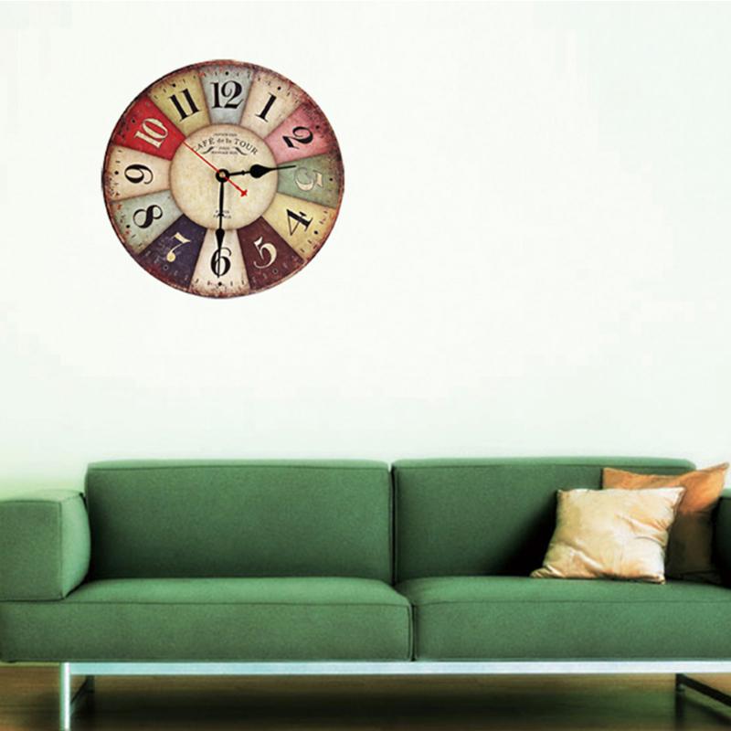 Buy Creative Wooden Wall Clock 30 Cm MDF Wall Clock Mute Quartz Clock