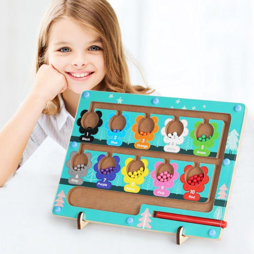 Coordination Colorful Counting Toy Montessori Toys Kids Maze Toy Learning Educational