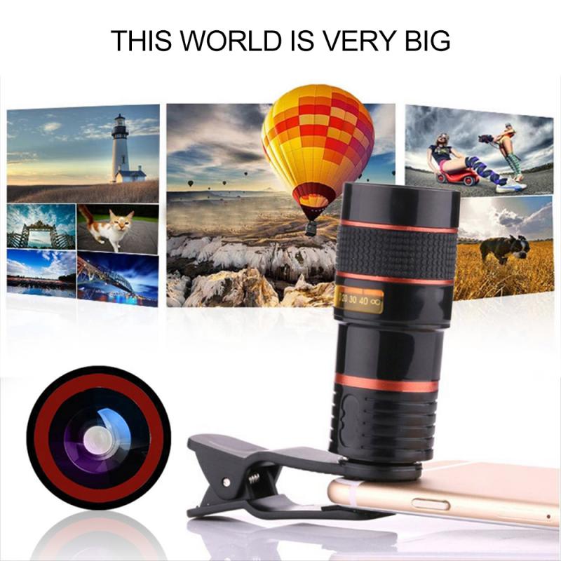 Buy Universal Clipon 12x Optical Zoom Universal Telescope Camera Lens