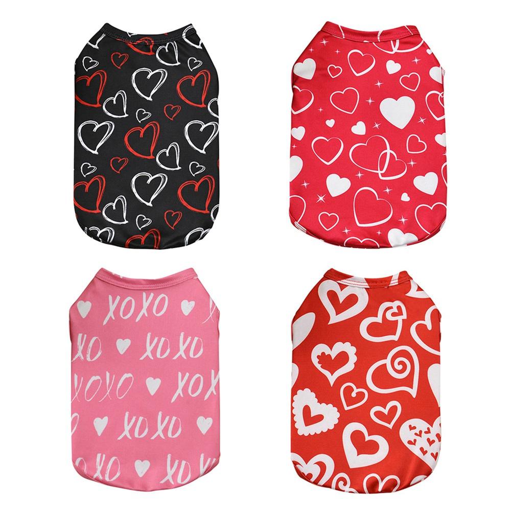 Pet Clothes Valentine's Day Puppy Jacket Winter Warm Dog Coat Vest