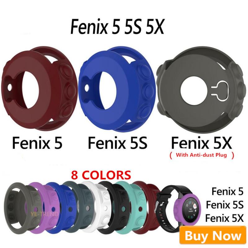 Buy For Garmin Fenix 5 5S 5X Silicon Rubber Protective Cover Case for