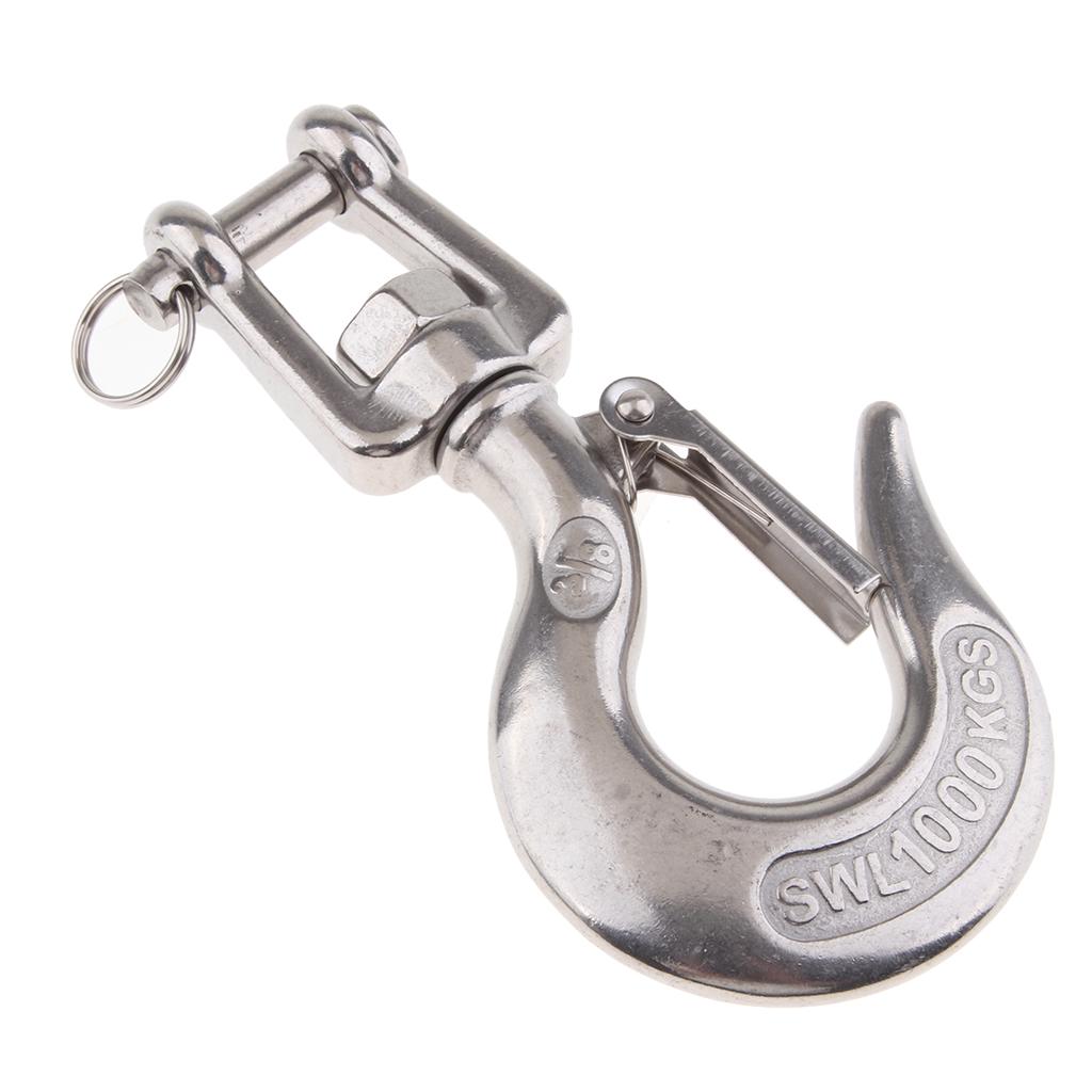 304 Stainless Steel Swivel Clevis Hook Swivel Lifting Hook with Clevis