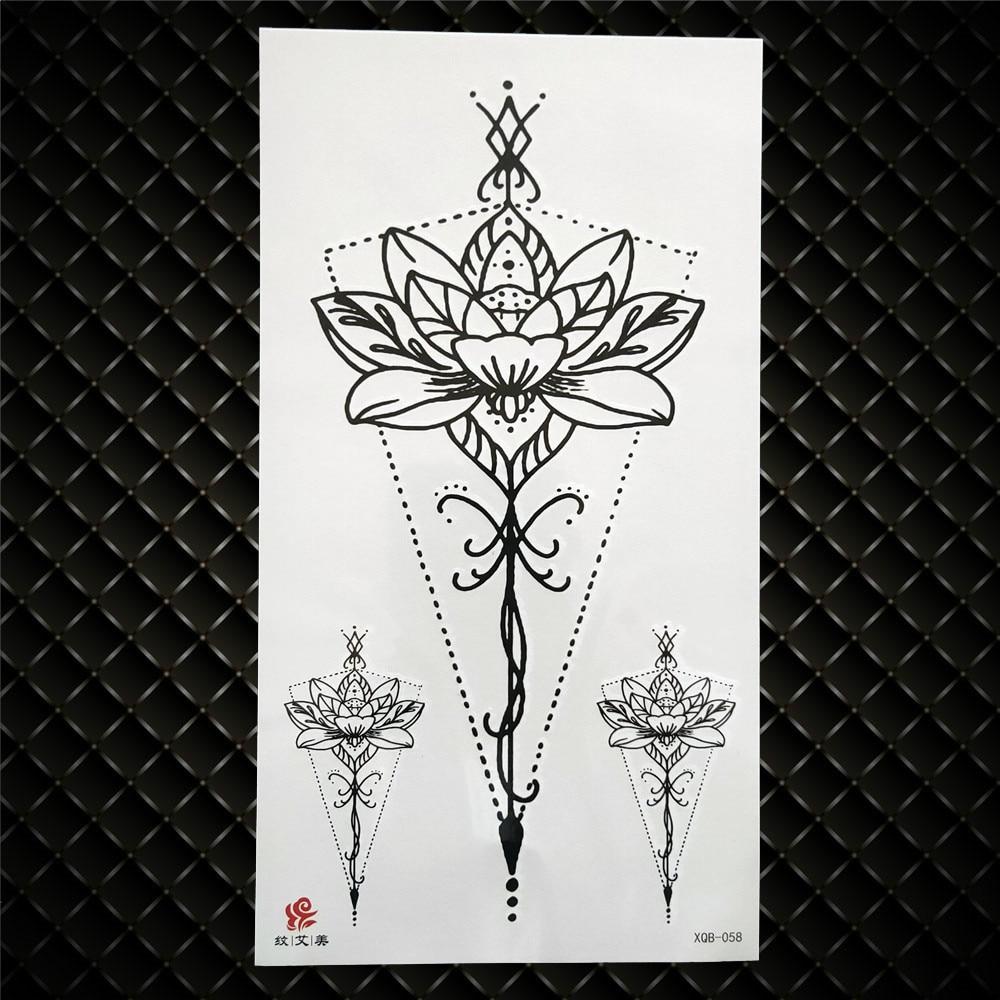 Lotus Temporary Tattoo For Women Men Girls Gun Moon Tattoos Sticker Geometric Letter Black Henna Words Fake Tatoo Body Chest Leg Acheter À Prix Bas — Livraison Gratuite, Avis Réels Avec Des 1000_x_1000_jpg