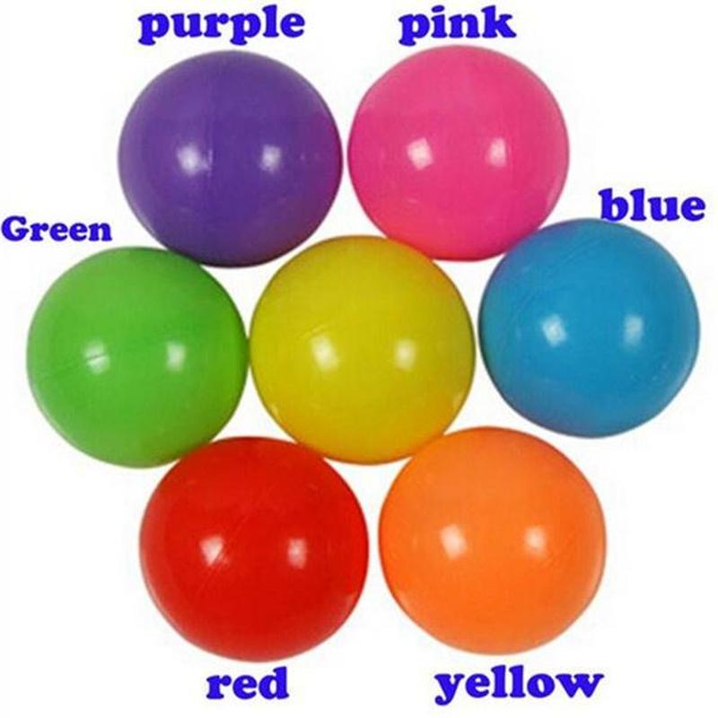 Buy 50Pcs Baby Toys Colorful Soft Plastic Ocean Balls Macaroon
