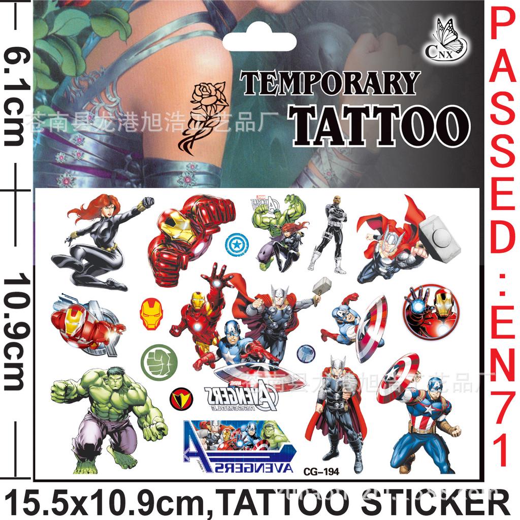 Sei Tipi Di Stile Cartoni Animati Per Bambini Avengers Adesivi Per Tatuaggi Impermeabili Durevoli Adesivi Per Tatuaggi Acquista In Modo Economico — Spedizione Gratuita, Recensioni Reali Con Foto — Joom 1024_x_1024_jpg