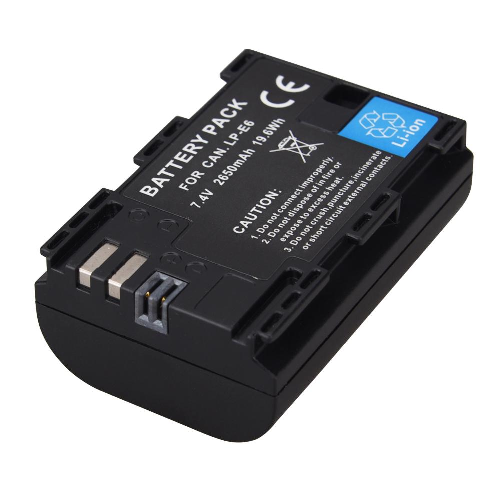 Buy 2650mAh LPE6 Camera Battery For Canon EOS 5DS R 5D Mark II Mark