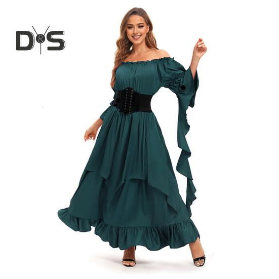 Cheap Halloween Dress Vintage Renaissance Medieval Victorian Pirate