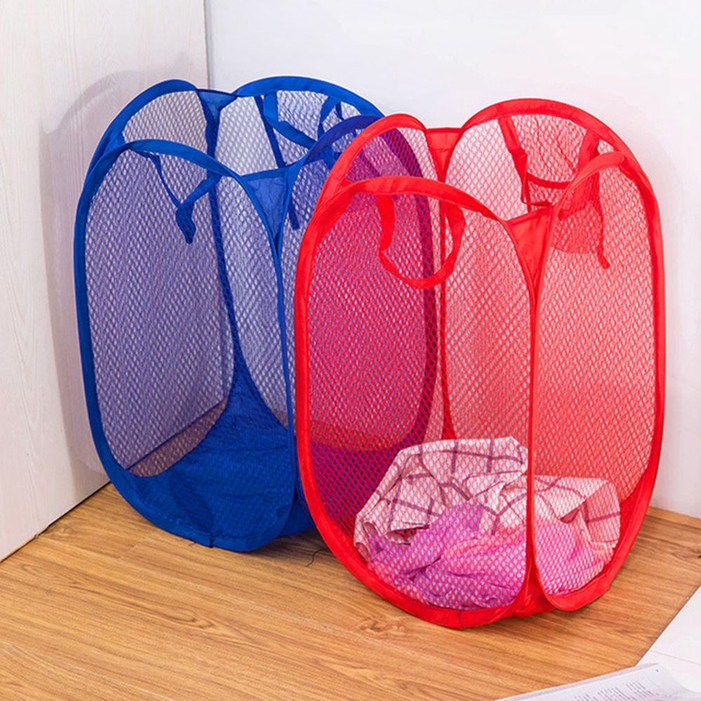 Buy Mesh Laundry Basket Portable Nylon Laundry Hamper Dirty Clothes Bag