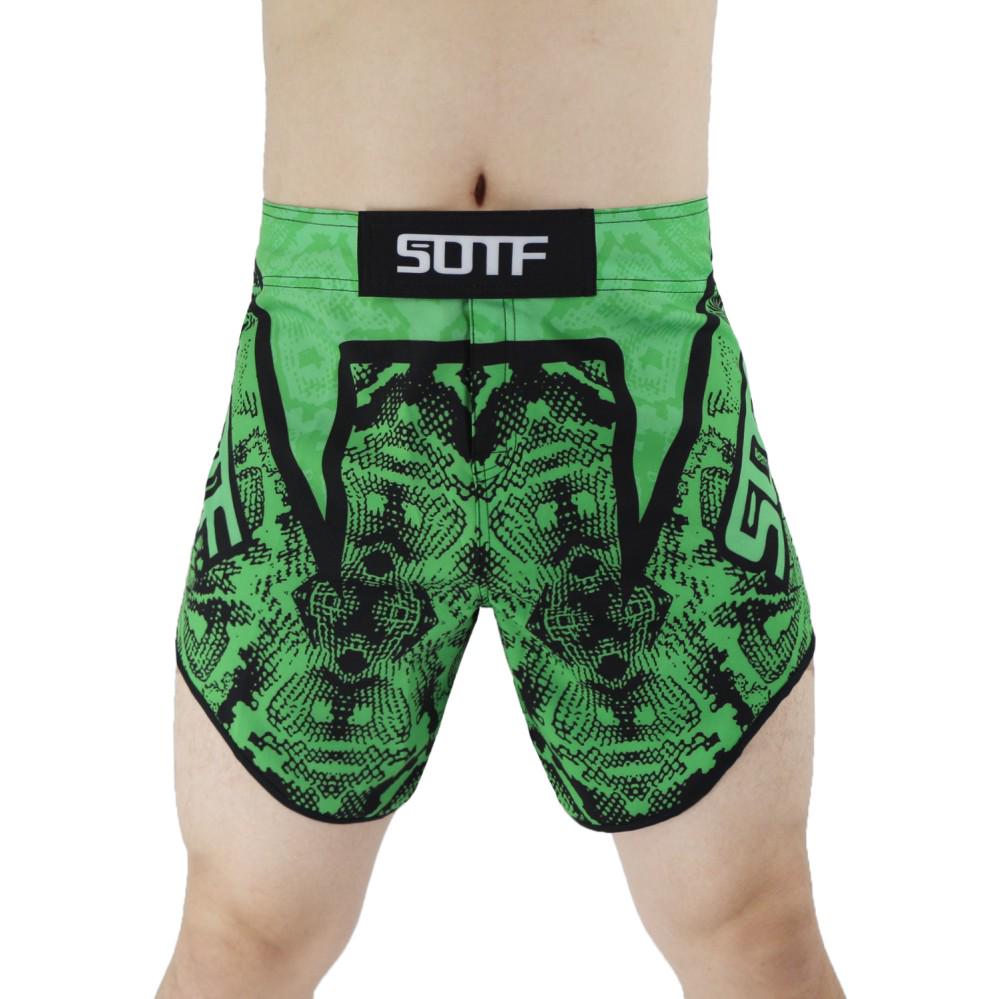 SOTF Breathable Fierce MMA Fight Shorts Tiger Muay Thai Kickboxing