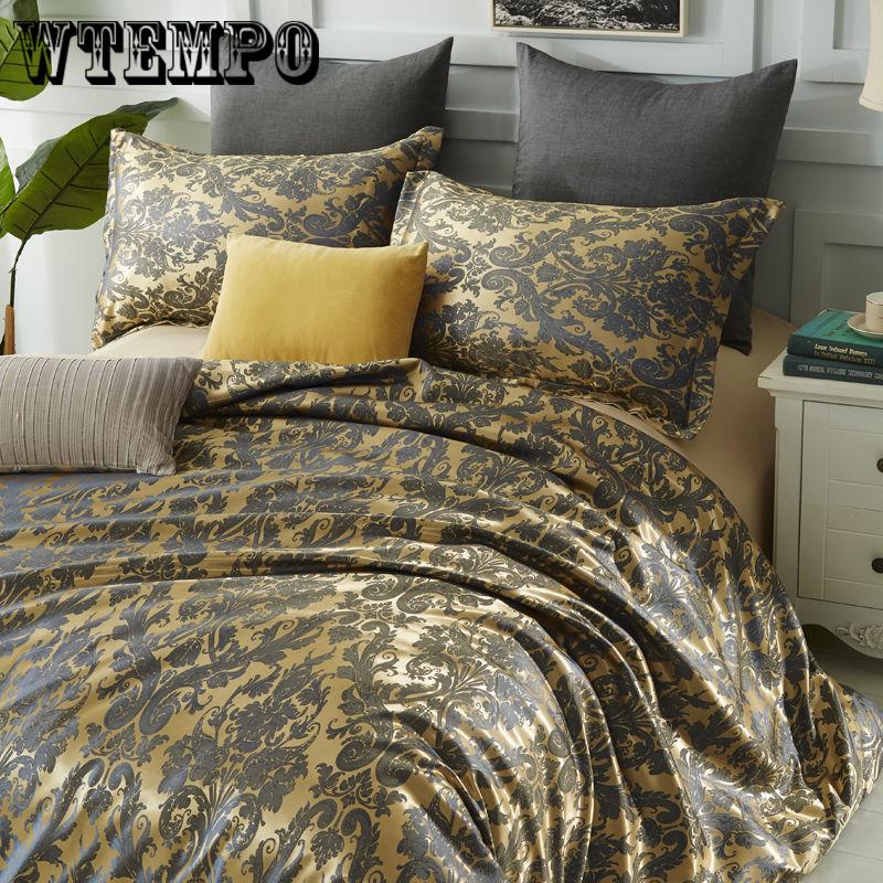 Modal Cotton Jacquard Bedding Set Lace Edge Duvet Cover Set Bed Set