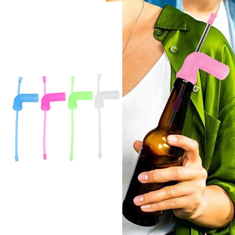 Buy Beer Snorkel Straw Double Snorkel Drinking Beer Bar Tools at