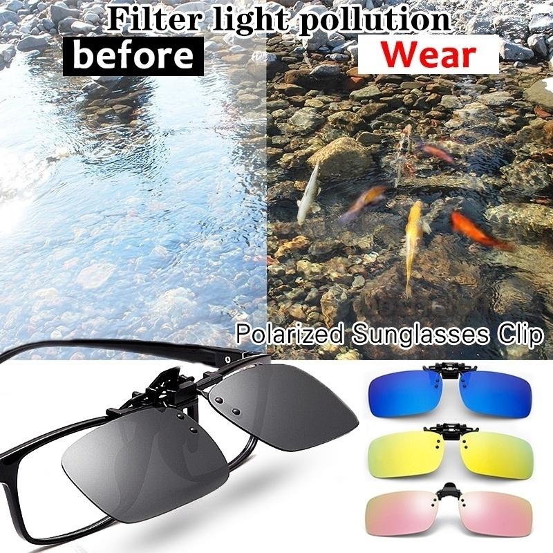 Buy Fishing Polarized Sunglasses Clip UV400 Blocks Ultraviolet Rays