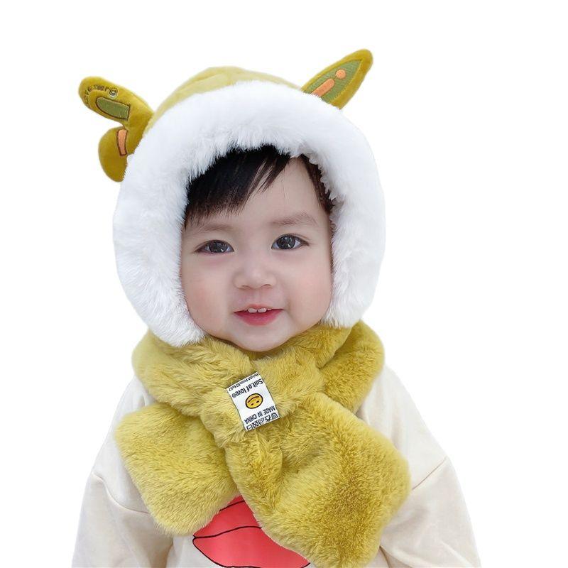 Buy Baby Children's Winter Hat Beanie Set Children's Warm Fur Hat Scarf